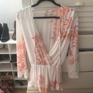 Long sleeve romper floral (show me your mumu)